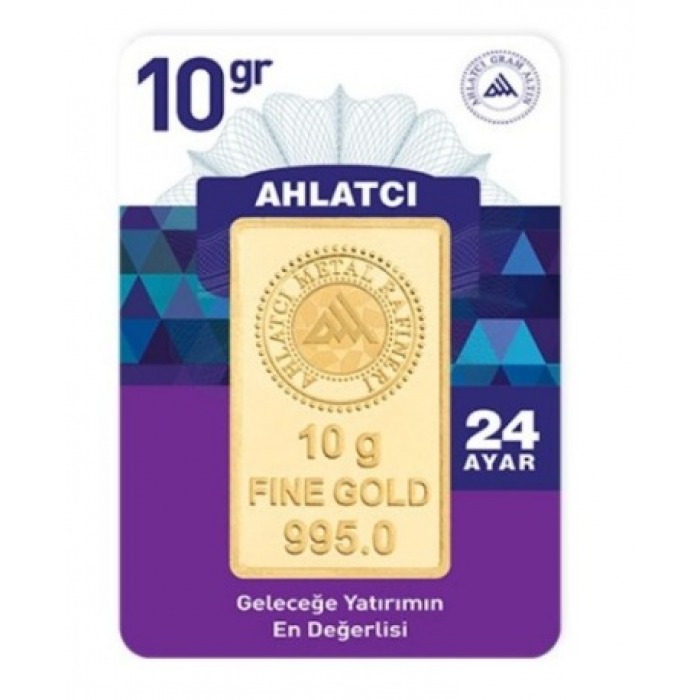 Ahlatçı 10 Gram 24 Ayar Külçe Altın